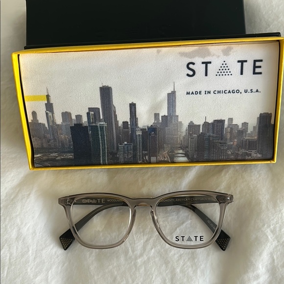 STATE EYEGLASS FRAME BNWT - Picture 1 of 6